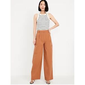 Old Navy Brown Extra High-Rise Adjustable Waist Pants Trousers Size 14P